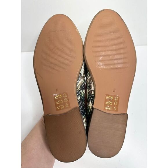 Madewell The Alex Loafer Size 5 in Deep Woodland Multi Snake Embossed Leather - Picture 11 of 11